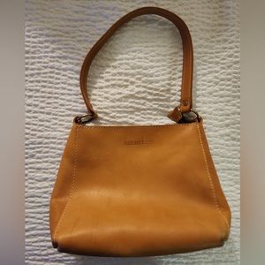 PLG Handmade Leather Shoulder Bag, Sunflower color, lightly used